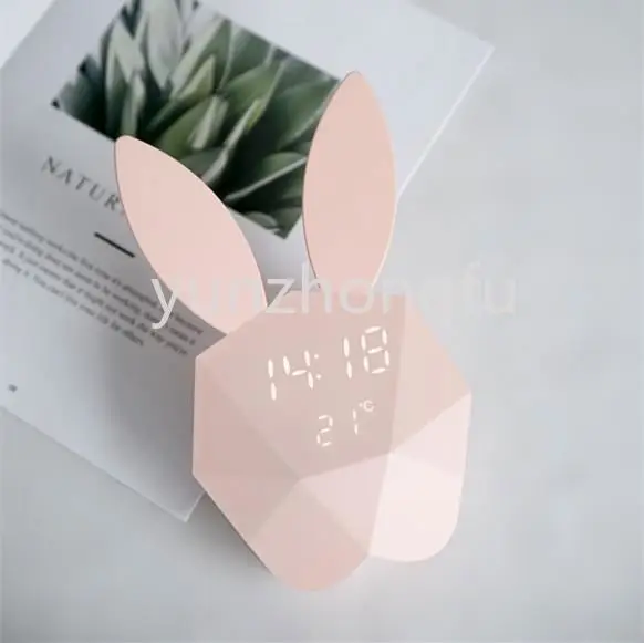 Wholesale Led Digital Wireless Charging Alarm Silent Wall Clock for Sale Art Decor ABS Circular DC 5V 1A Rabbit Clock Lamp 5 Pcs
Wholesale Led Digital Wireless Charging Alarm Silent Wall Clock for Sale Art Decor ABS Circular DC 5V 1A Rabbit Clock Lamp 5 Pcs