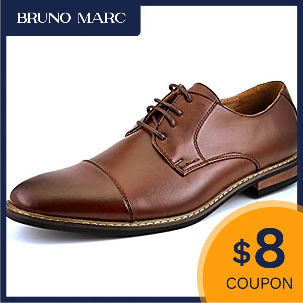 Bruno Marc Men's Classic Dress Shoes Luxury Brand Formal Oxford Wingtip Lace Up Shoes Italian Casual Wedding Office For Men
Bruno Marc Men's Classic Dress Shoes Luxury Brand Formal Oxford Wingtip Lace Up Shoes Italian Casual Wedding Office For Men