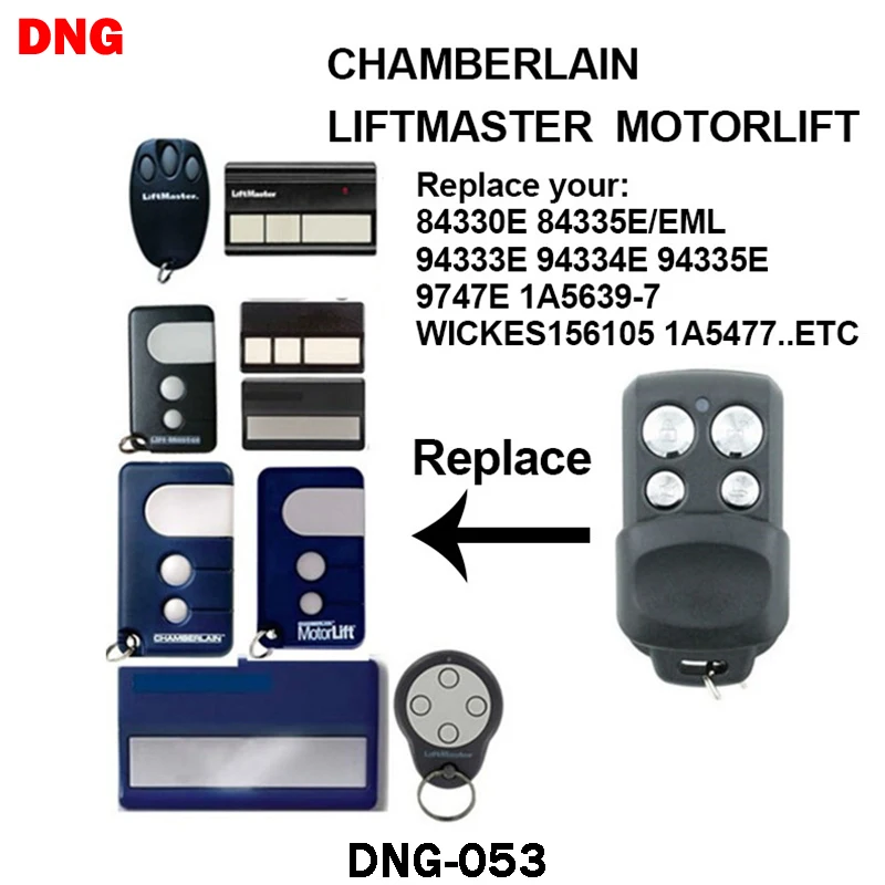 New Chamberlain Liftmaster 1A5477 1A6487 132B2372 D-66793 WICKES156105 Remote Control liftmaster Gate Garage Door Remote
New Chamberlain Liftmaster 1A5477 1A6487 132B2372 D-66793 WICKES156105 Remote Control liftmaster Gate Garage Door Remote