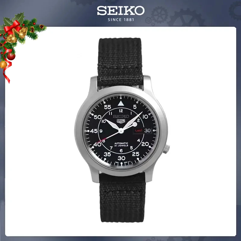 For SEIKO Men's Watch Automatic Stainless Steel Watch with Green Canvas Mechanical Fashion Casual Men's SNK805 Watch
For SEIKO Men's Watch Automatic Stainless Steel Watch with Green Canvas Mechanical Fashion Casual Men's SNK805 Watch