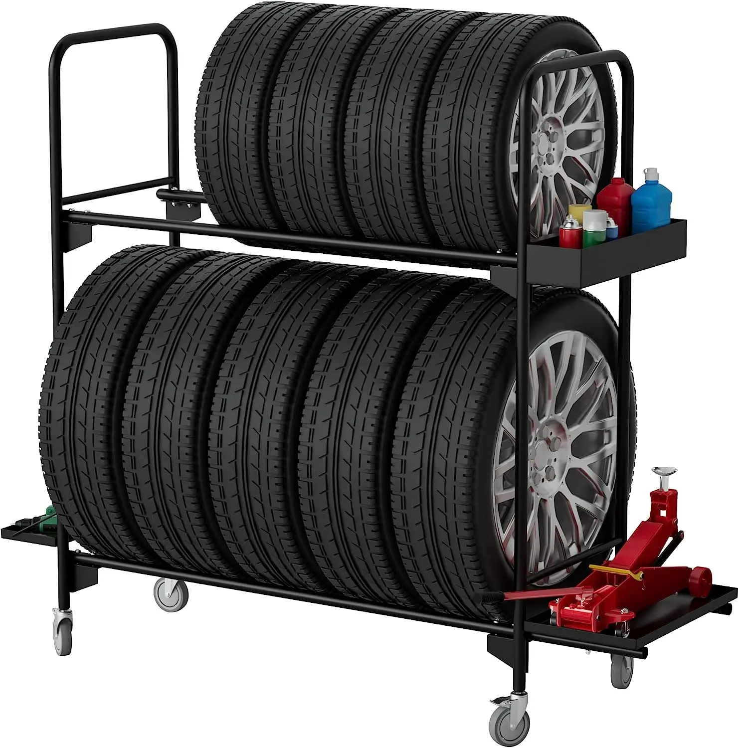 , Tire for Garage, Tire Storage , Heavy Duty Tire , Rolling Tire Shelf, Car Tire Stand with Wheels, Workshop Shelving
, Tire for Garage, Tire Storage , Heavy Duty Tire , Rolling Tire Shelf, Car Tire Stand with Wheels, Workshop Shelving