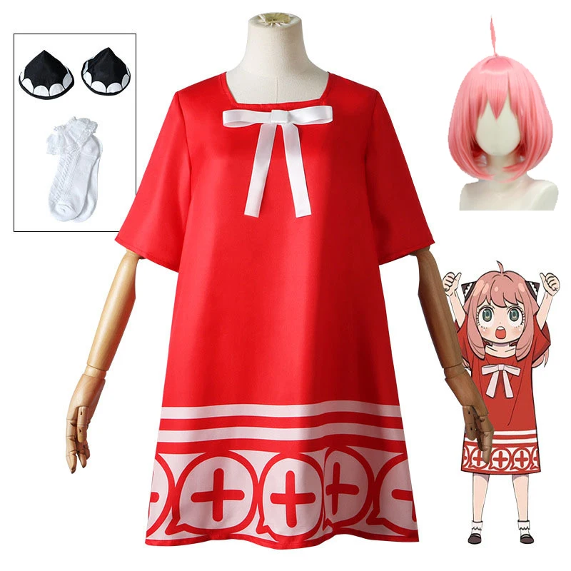 Anya Forger Cosplay Dress SPY×FAMILY Costumes Experiment 007 Wig and Woman's Clothing Kids and Adults Size
Anya Forger Cosplay Dress SPY×FAMILY Costumes Experiment 007 Wig and Woman's Clothing Kids and Adults Size
