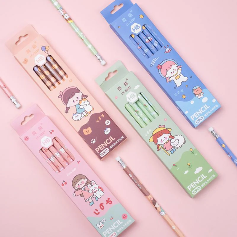 Cartoon Pencil HB Sketch Items Drawing Stationery Student School Office Supplies for Kids Gift Pencil
Cartoon Pencil HB Sketch Items Drawing Stationery Student School Office Supplies for Kids Gift Pencil