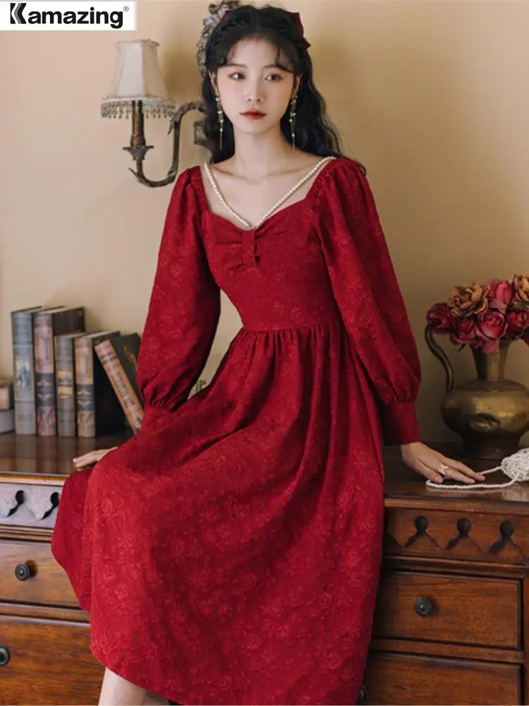 Spring Women Elegant Fashion Fairy Party Dresses 2022 Female Vintage Evening Prom Vestidos Clothes
Spring Women Elegant Fashion Fairy Party Dresses 2022 Female Vintage Evening Prom Vestidos Clothes