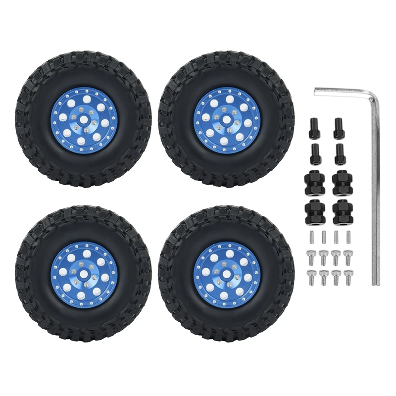 4PCS 1.0 Metal Beadlock Wheel Rims Tires Set with Hex Adapter for 1/24 RC Crawler Car Axial SCX24 90081 Upgrade Parts
4PCS 1.0 Metal Beadlock Wheel Rims Tires Set with Hex Adapter for 1/24 RC Crawler Car Axial SCX24 90081 Upgrade Parts