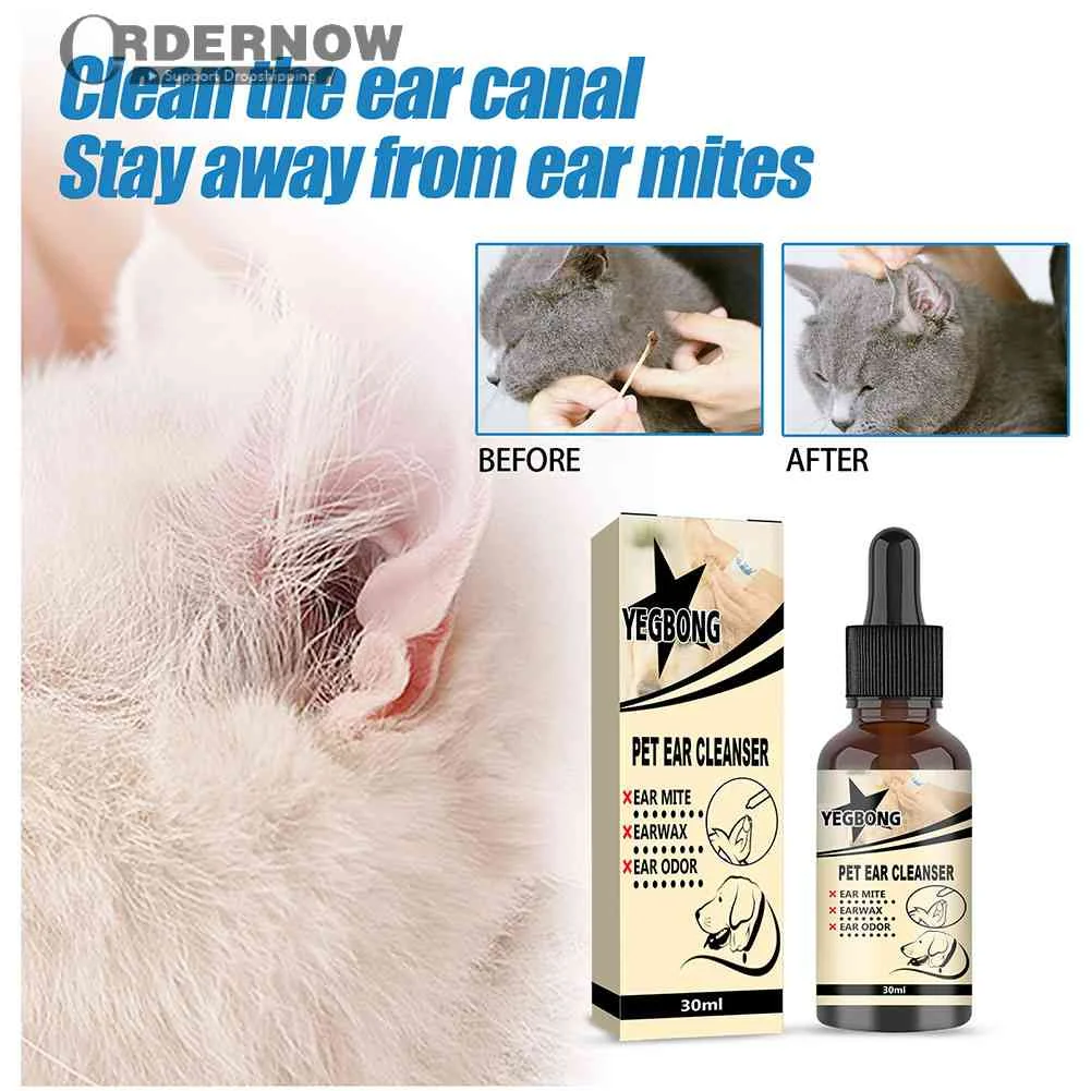 Cat Dog Ear Wax Cleaner Mites Remove Relieve Itching Pet Cleaning Ear Drops for Household Pet Clean Supplies 30ml
Cat Dog Ear Wax Cleaner Mites Remove Relieve Itching Pet Cleaning Ear Drops for Household Pet Clean Supplies 30ml