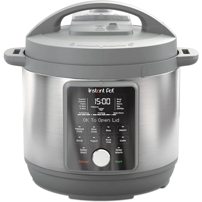 Pot Duo Plus, 6-Quart Whisper Quiet 9-in-1 Electric Pressure Cooker, Slow Rice Steamer, Sauté, Yogurt Maker
Pot Duo Plus, 6-Quart Whisper Quiet 9-in-1 Electric Pressure Cooker, Slow Rice Steamer, Sauté, Yogurt Maker