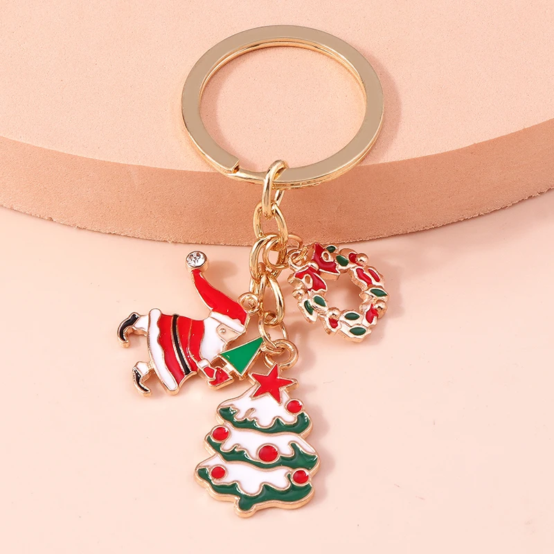 Cartoon Santa Claus Keychain Enamel Christmas Tree Wreath Pendants Keyrings Souvenir Gifts for Women Men Handbag Key Chains
Cartoon Santa Claus Keychain Enamel Christmas Tree Wreath Pendants Keyrings Souvenir Gifts for Women Men Handbag Key Chains