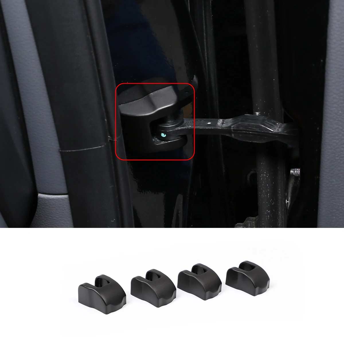 for Ford Ranger Wildtrak 2015-2021 car styling ABS Black Car Door Stopper Buckle Cover Protector Sticker car Accessories
for Ford Ranger Wildtrak 2015-2021 car styling ABS Black Car Door Stopper Buckle Cover Protector Sticker car Accessories