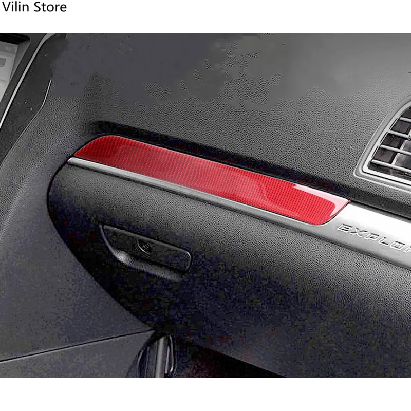 Red Carbon Fiber Stickers Car Copilot Glove Storage Box Modification Cover Trim Strips For Ford Explorer Car Inner Accessories
Red Carbon Fiber Stickers Car Copilot Glove Storage Box Modification Cover Trim Strips For Ford Explorer Car Inner Accessories
