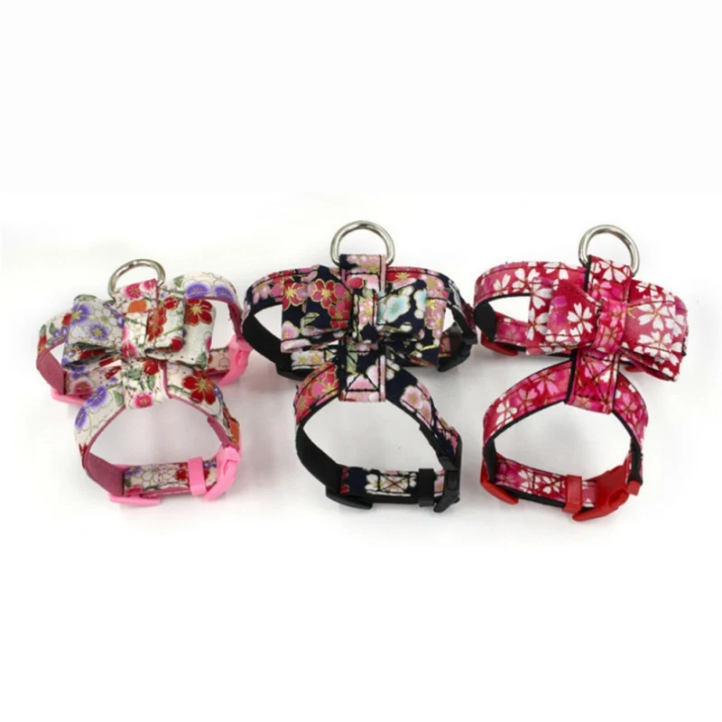 Printed Dog Harness Japanese Style Chest Strap Fabric Bowknot Adjustable Walking Outdoor Cherry Blossom Powder Pet Accessories
Printed Dog Harness Japanese Style Chest Strap Fabric Bowknot Adjustable Walking Outdoor Cherry Blossom Powder Pet Accessories