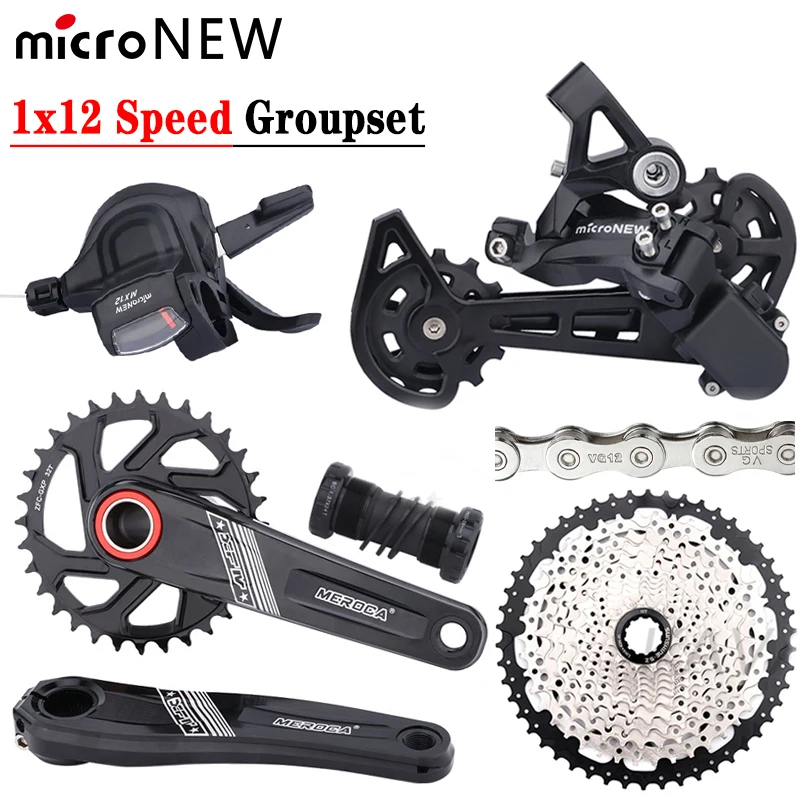 microNEW 1x12 Speed Groupset MTB Bicycle Derailleur Shift Crankset GXP 12S Chain SUGEK 46/50/52T Cassette for SIMANO HG
microNEW 1x12 Speed Groupset MTB Bicycle Derailleur Shift Crankset GXP 12S Chain SUGEK 46/50/52T Cassette for SIMANO HG