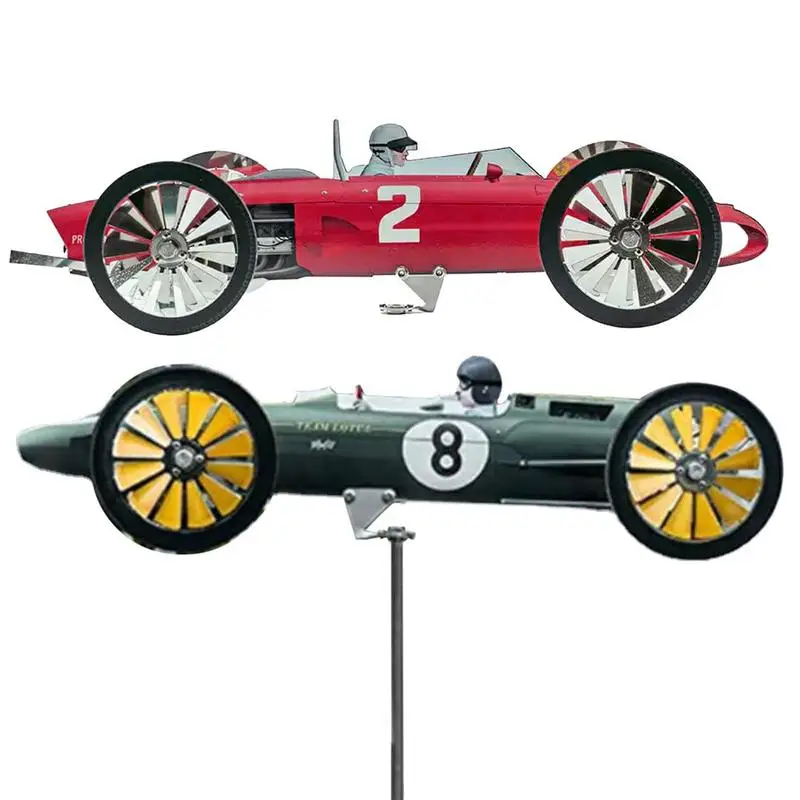 Creative Garden Racer Windmill Universal Metal Racing Car Weathervane Wind Spinner Durable Suspension Windmill For Garden Yard
Creative Garden Racer Windmill Universal Metal Racing Car Weathervane Wind Spinner Durable Suspension Windmill For Garden Yard