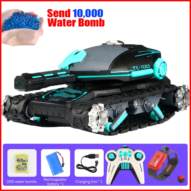 1:16 tracked water bomb tank car 2.4G wireless sensor remote control rc car multiplayer chariot electronic toy gift rc tank
1:16 tracked water bomb tank car 2.4G wireless sensor remote control rc car multiplayer chariot electronic toy gift rc tank