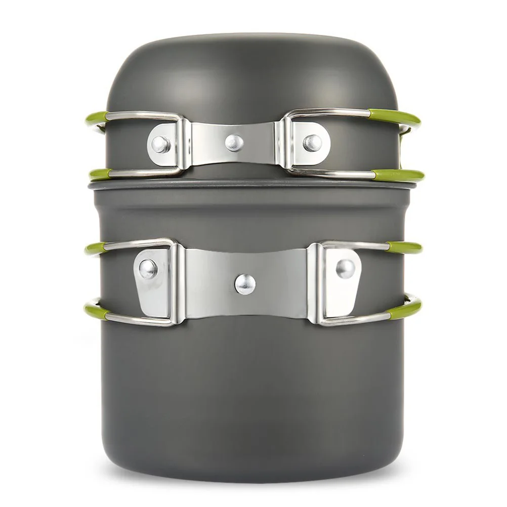 2Pcs Pot Portable Pot Kitchen Durable Pot Pan Camping Practical Pot Cooker for Outddor
2Pcs Pot Portable Pot Kitchen Durable Pot Pan Camping Practical Pot Cooker for Outddor