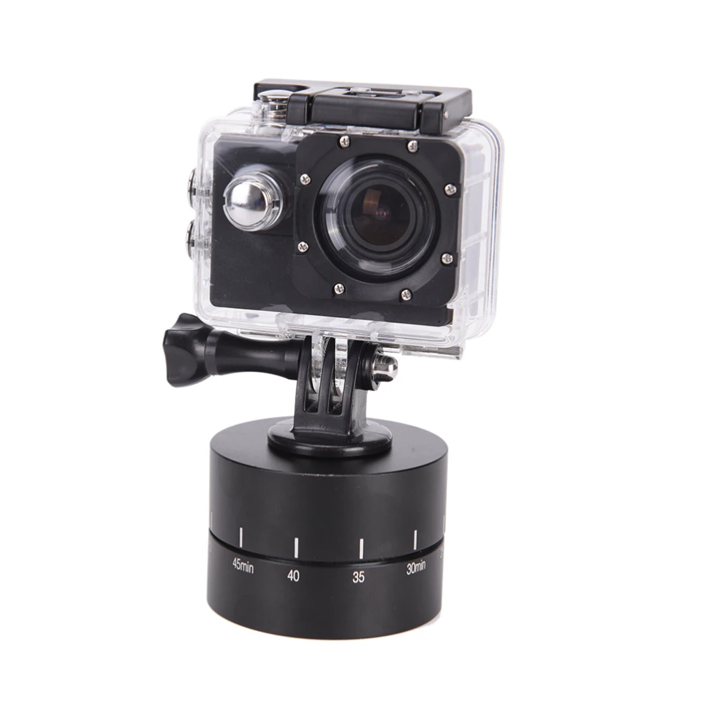 

New Time Lapse 360 Degree Auto Rotate Camera Tripod Head Base 360 Rotating Timelapse For Gopro Camera SLR For Iphone