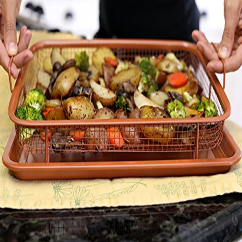 Mesh Tray Metal Pan Dish Kitchen Tray Chips Baking Baking Grill Basket Copper Non-stick Tool Microwave Oven Copper Fry BBQ Tray
Mesh Tray Metal Pan Dish Kitchen Tray Chips Baking Baking Grill Basket Copper Non-stick Tool Microwave Oven Copper Fry BBQ Tray