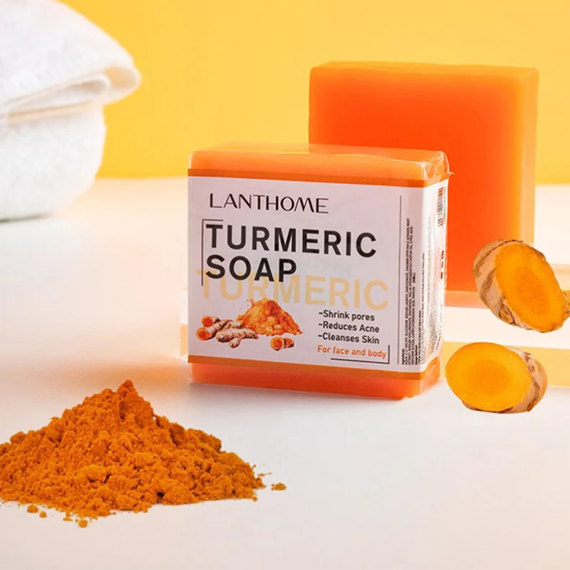100g Turmeric Essential Oil Handmade Soap Face Wash Removal Acne Treatment Oil Control Moisturizing Whitening Soap Face Care
100g Turmeric Essential Oil Handmade Soap Face Wash Removal Acne Treatment Oil Control Moisturizing Whitening Soap Face Care