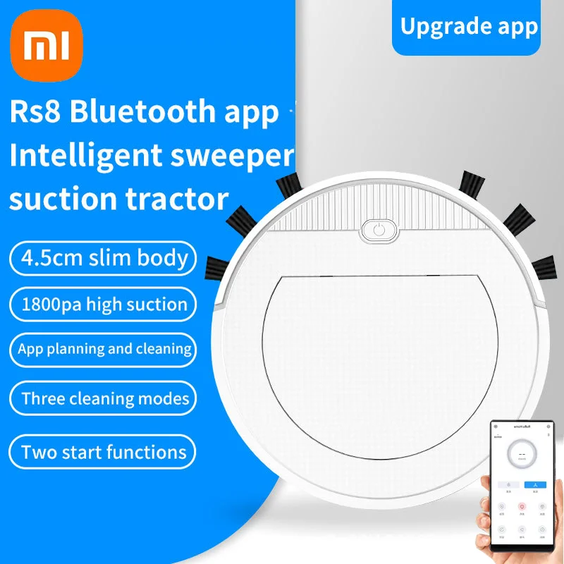 Xiaomi New USB Robot Vacuum Cleaner Smart for Home Mobile Phone APP Remote Control Automatic Dust Removal Cleaning Sweeper Gift
Xiaomi New USB Robot Vacuum Cleaner Smart for Home Mobile Phone APP Remote Control Automatic Dust Removal Cleaning Sweeper Gift