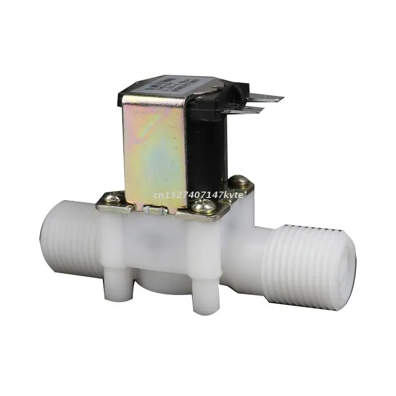 

12V/24V Normally Closed Solenoid Valve Water Inlet Flow Switch G1/2 Male Thread Pressured Electromagnetic Valve