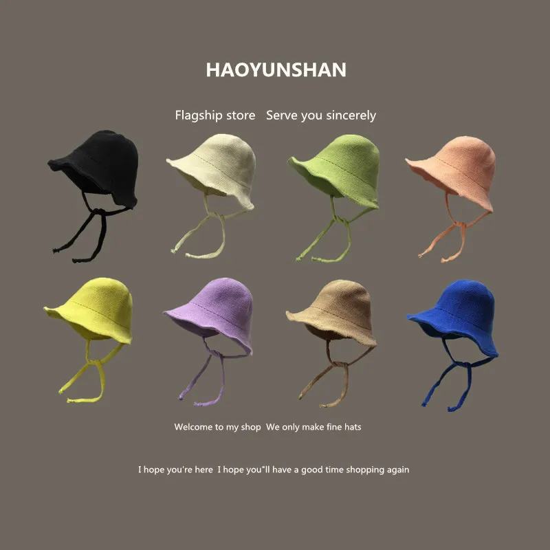 Korean Ins Cute Candy-colored Fisherman Hat Women's Autumn and Winter Simple Lace-up Ear Protection Knitted Bucket Hats Gorras
Korean Ins Cute Candy-colored Fisherman Hat Women's Autumn and Winter Simple Lace-up Ear Protection Knitted Bucket Hats Gorras