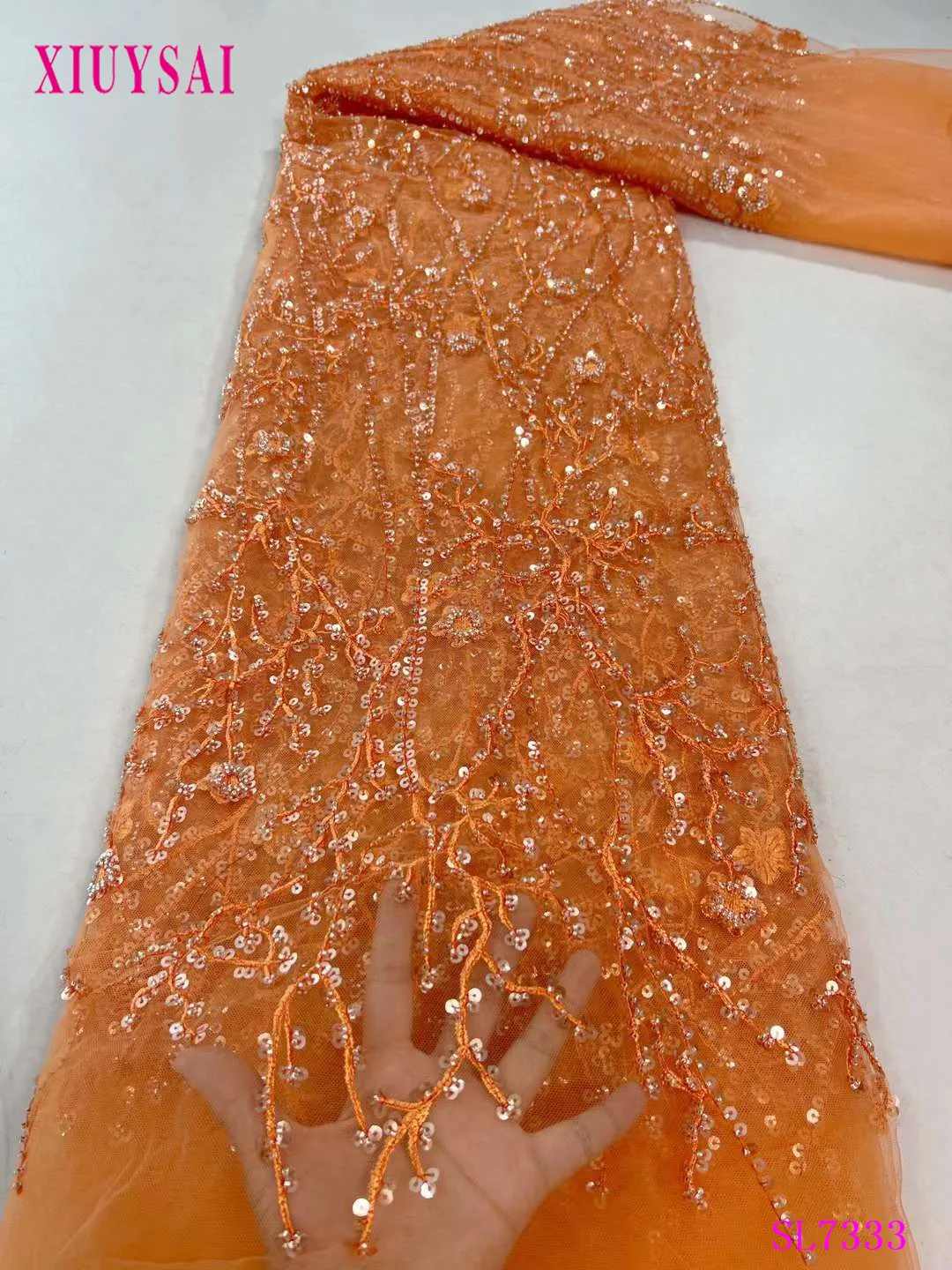 Lace Luxurious Lace Fabric 2023 High Quality 5 Yards African Groom Embroidery Nigerian French Beads Lace Fabrics For Dresses
Lace Luxurious Lace Fabric 2023 High Quality 5 Yards African Groom Embroidery Nigerian French Beads Lace Fabrics For Dresses