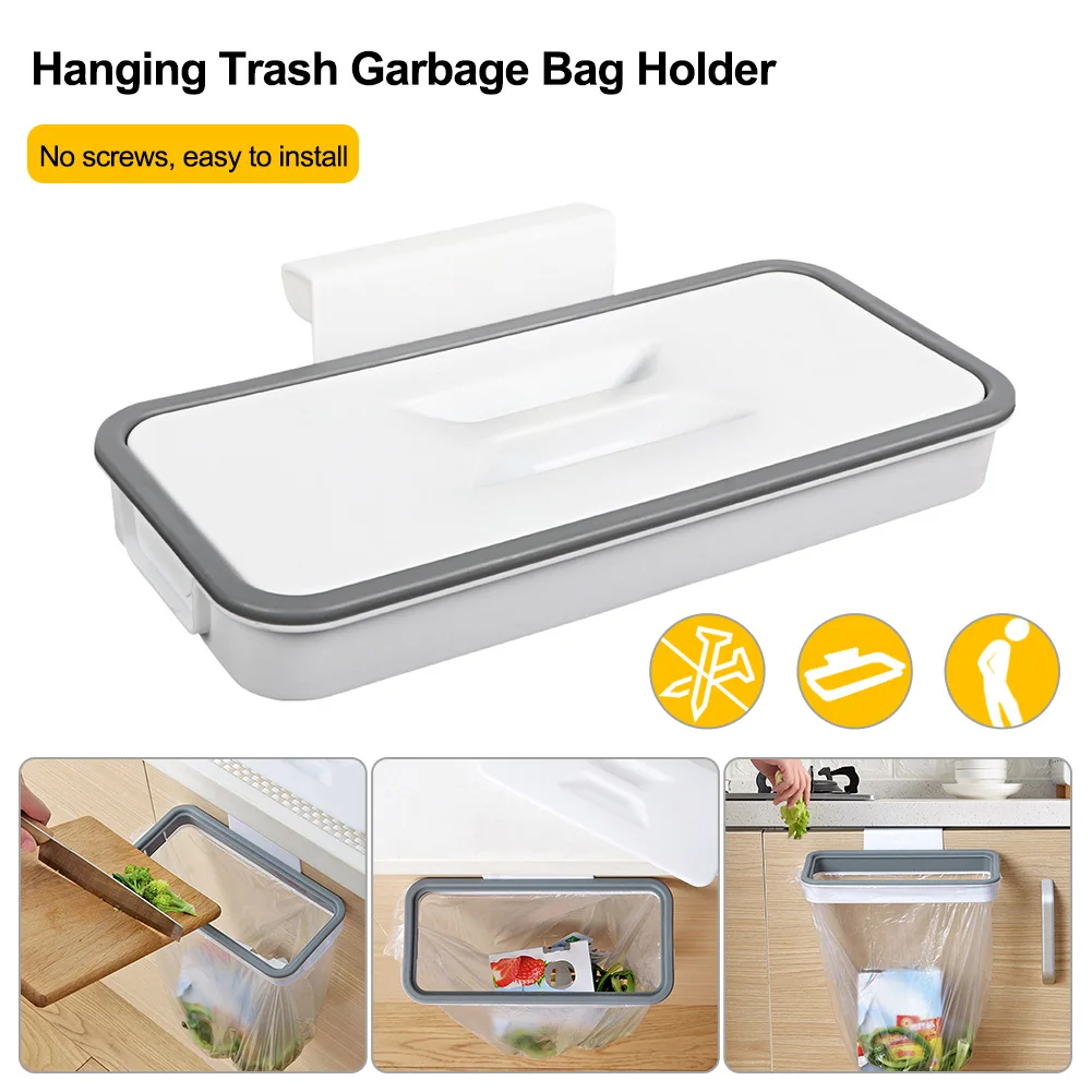 Kitchen Garbage Hanging Bag Portable Plastic Trash Storage Rack Bag Hook Home Storage Tools Kitchen Organization Accessories
Kitchen Garbage Hanging Bag Portable Plastic Trash Storage Rack Bag Hook Home Storage Tools Kitchen Organization Accessories