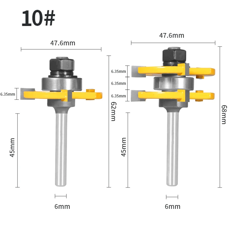 Набор концевых фрез для дерева, сплав вольфрама и кобальта, 2 шт.
Набор концевых фрез для дерева, сплав вольфрама и кобальта, 2 шт.