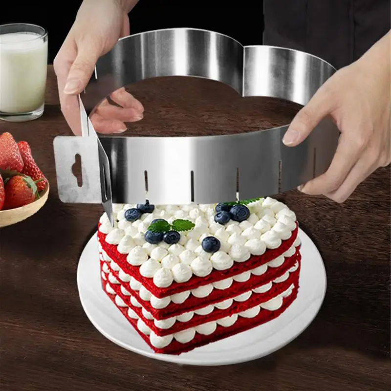 Heart Shaped Stainless Steel Mousse Ring Retractable Adjustable Cake Mold Chocolate Cake Cookie Muffin Ring Baking Mold
Heart Shaped Stainless Steel Mousse Ring Retractable Adjustable Cake Mold Chocolate Cake Cookie Muffin Ring Baking Mold