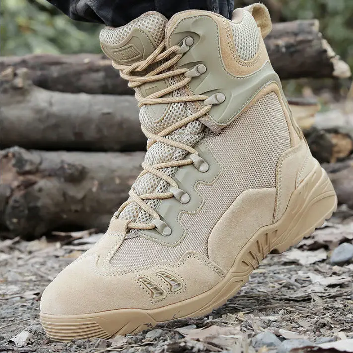 2022 Outdoor Combat Boots Genuine High-Top Ultra-Light Training Shoes Men's Wear-Resistant Spider Combat Desert Boots Non-Slip
2022 Outdoor Combat Boots Genuine High-Top Ultra-Light Training Shoes Men's Wear-Resistant Spider Combat Desert Boots Non-Slip