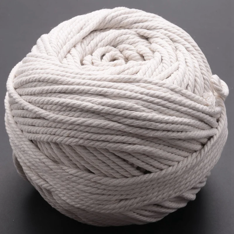 4Pcs Durable 4Mmx100 Meters Natural Beige White Macrame Cotton Twisted Cord Rope DIY Home Textile Accessories Craft
4Pcs Durable 4Mmx100 Meters Natural Beige White Macrame Cotton Twisted Cord Rope DIY Home Textile Accessories Craft