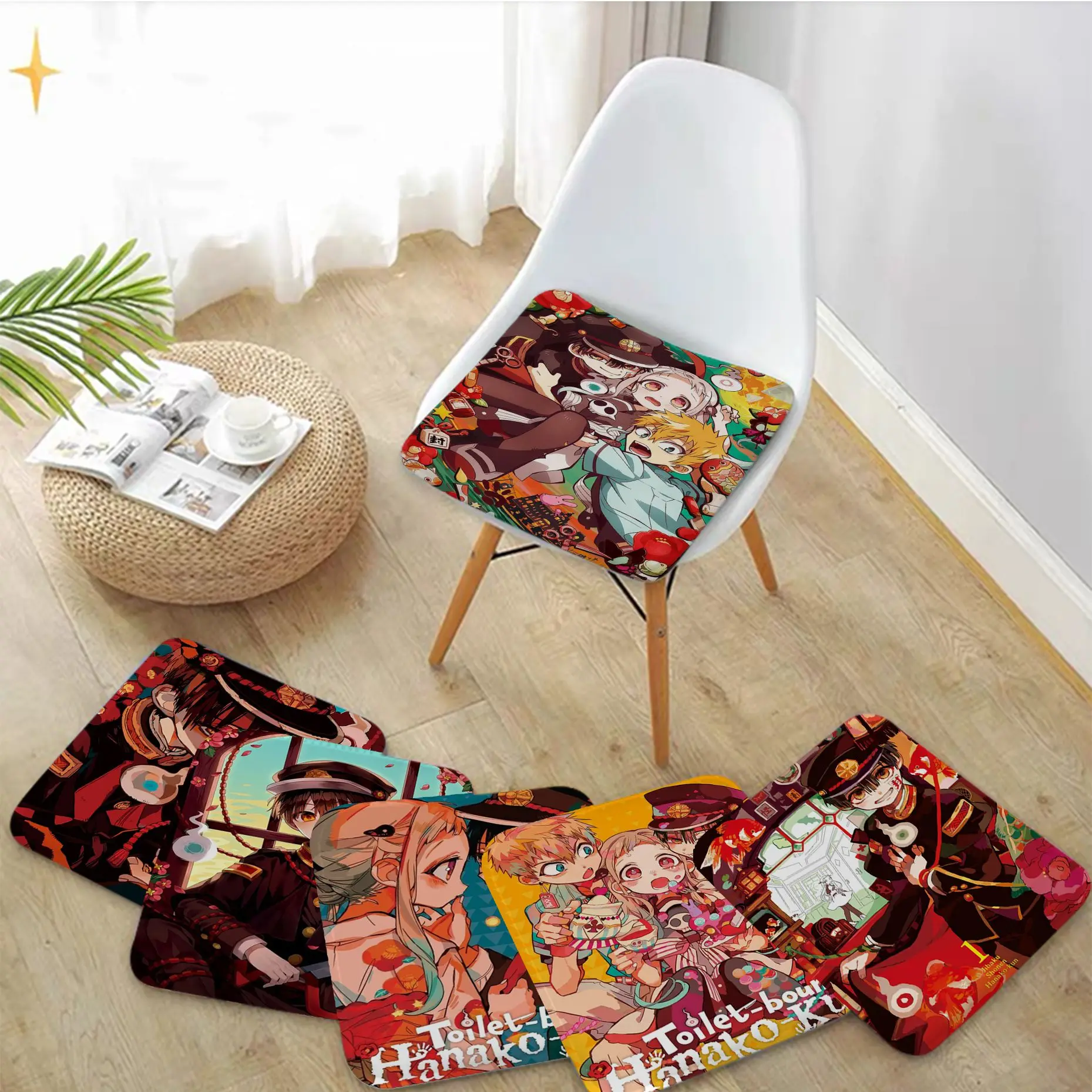 Jibaku Shounen Hanako-kun Простые разноцветные диванные коврики, обеденная комната, стол, стулья, подушки унисекс, модные противоскользящие подушки
Jibaku Shounen Hanako-kun Простые разноцветные диванные коврики, обеденная комната, стол, стулья, подушки унисекс, модные противоскользящие подушки