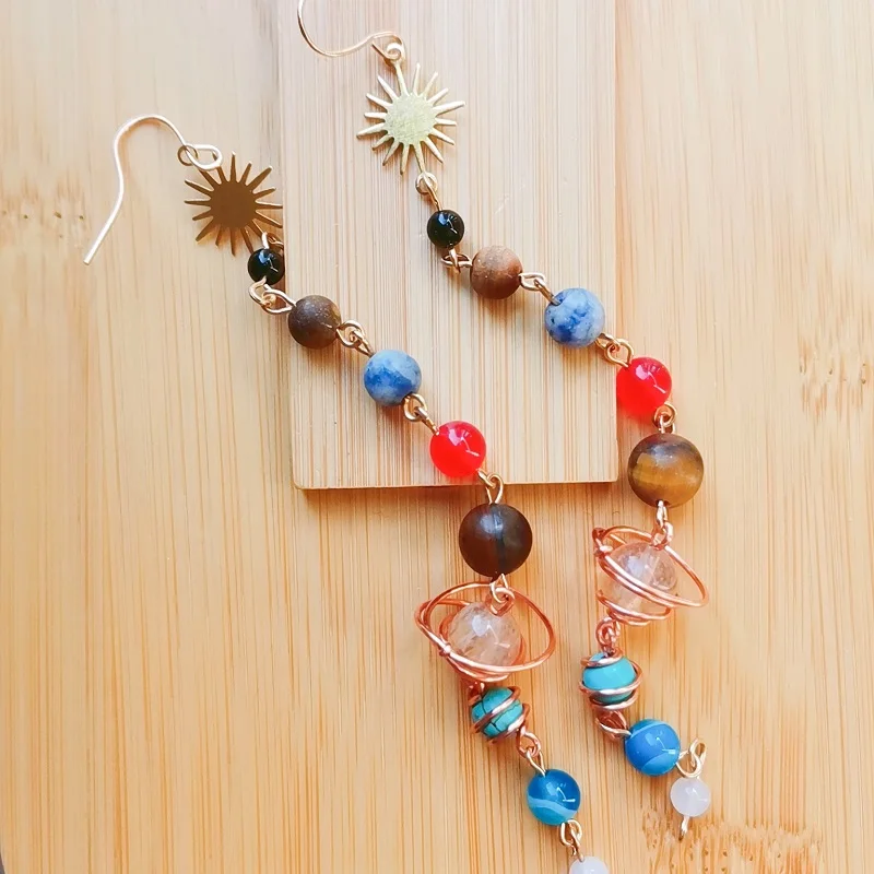 2022 New Handmade Natural Beads Earth Saturn Universe Sun Bohemian Beach Vacations Earrings Ear Hooks For Women Gift Wholesale
2022 New Handmade Natural Beads Earth Saturn Universe Sun Bohemian Beach Vacations Earrings Ear Hooks For Women Gift Wholesale