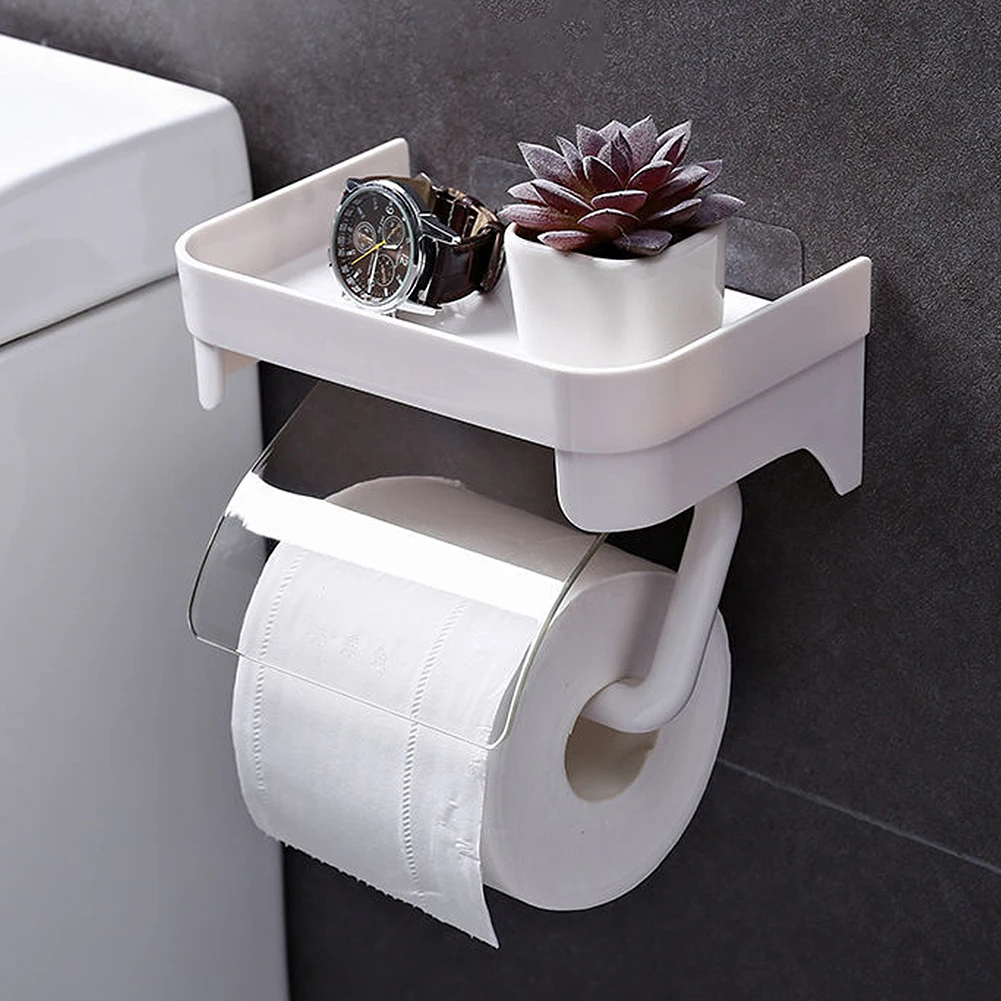 Wall-mounted Paper Roll Holder Toilet Multi-function Shelf Plastic Waterproof Paper Towel Storage Rack Bathroom Appliances Shelf
Wall-mounted Paper Roll Holder Toilet Multi-function Shelf Plastic Waterproof Paper Towel Storage Rack Bathroom Appliances Shelf