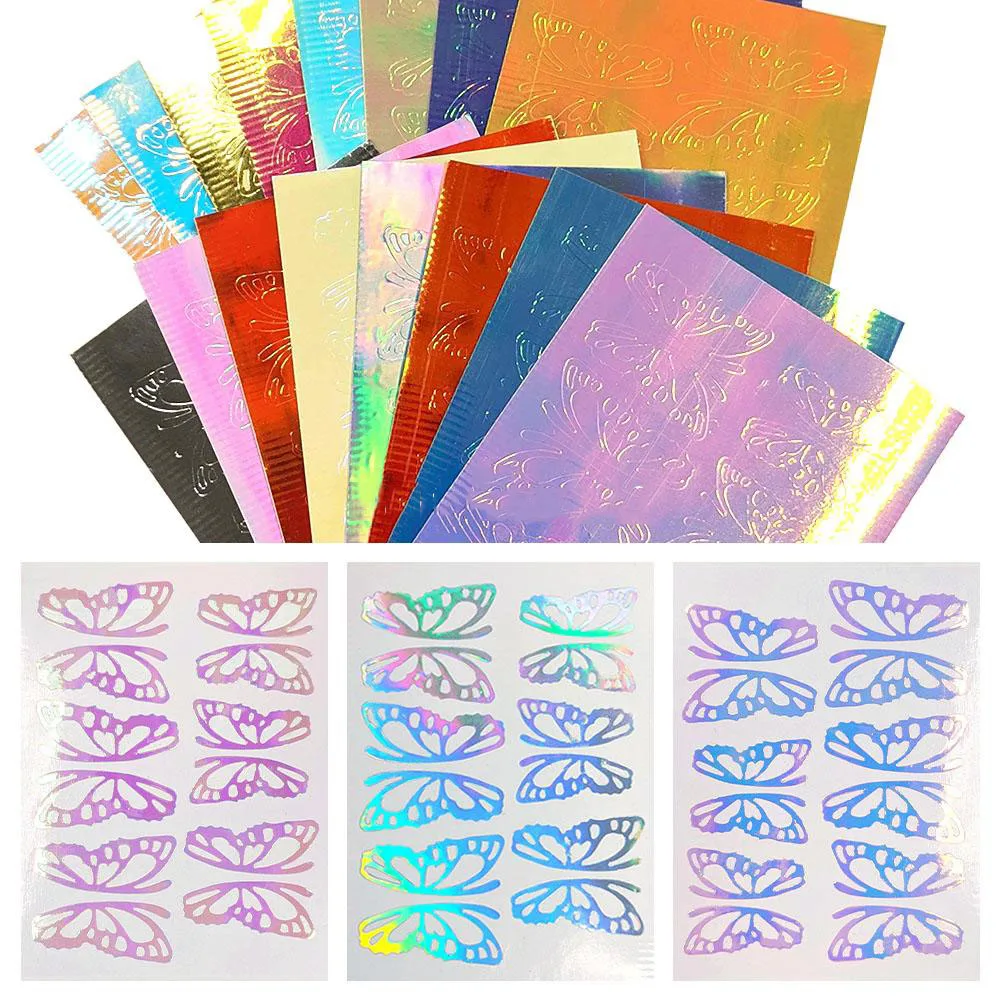 Aurora Film Oversized Butterfly Sticker Bundle 16 Colors 16PCS Butterfly Nail StickersSelf Adhesive Butterfly Wings Holographic
Aurora Film Oversized Butterfly Sticker Bundle 16 Colors 16PCS Butterfly Nail StickersSelf Adhesive Butterfly Wings Holographic