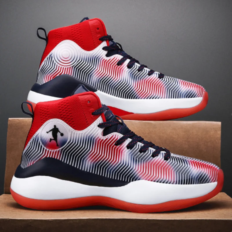 Unisex Basketball Shoes Men High Top Sports Air Cushion Hombre Athletic Male Boots Women Comfortable Breathable Sneakers
Unisex Basketball Shoes Men High Top Sports Air Cushion Hombre Athletic Male Boots Women Comfortable Breathable Sneakers