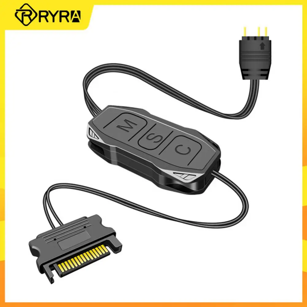RYRA AR-1 RGB Controller Cable Computer PC Lengthen Cable Wide Compatibility 5V 3 Pin To SATA AURA Mini Control HUB Adapter
RYRA AR-1 RGB Controller Cable Computer PC Lengthen Cable Wide Compatibility 5V 3 Pin To SATA AURA Mini Control HUB Adapter
