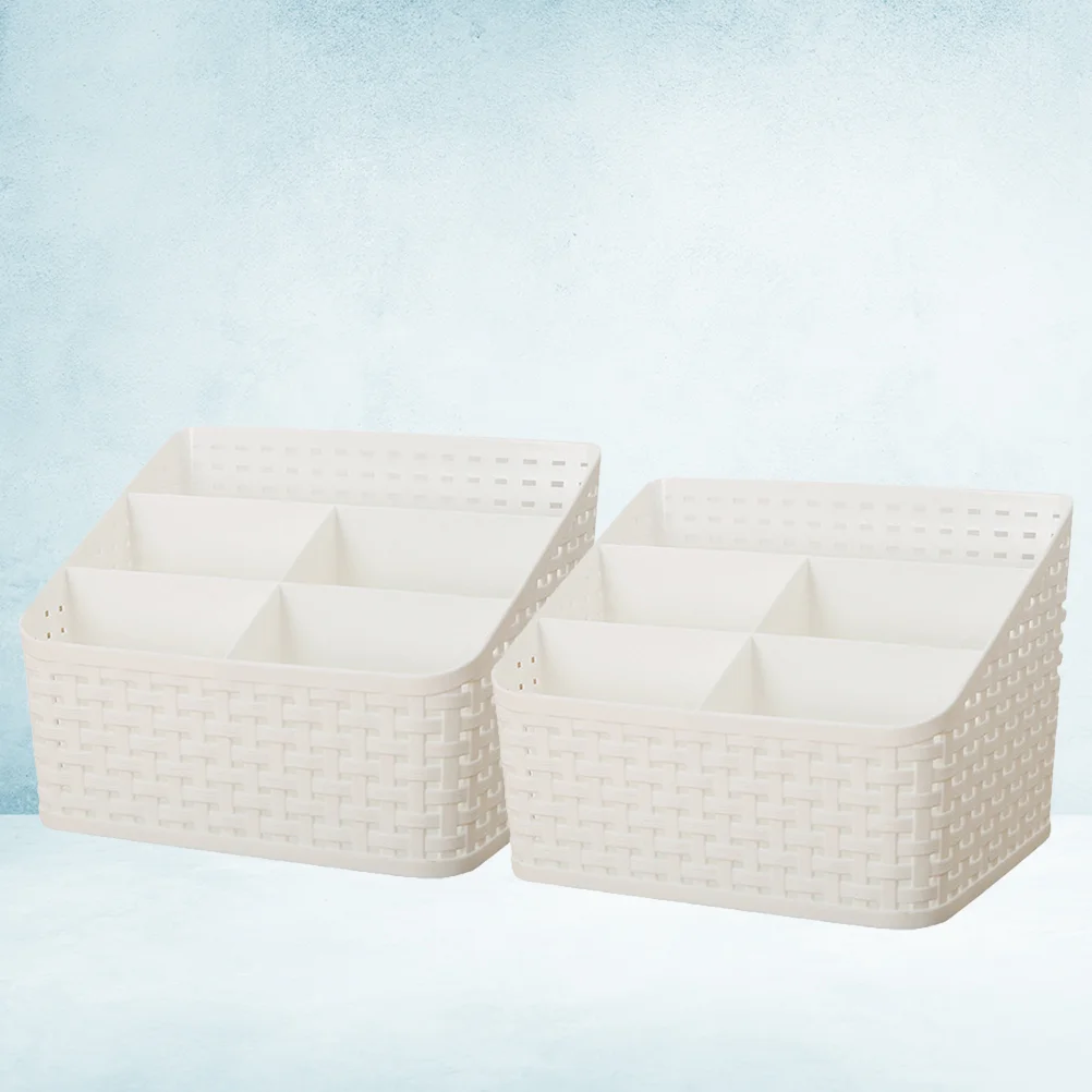 Makeup Organizer Basket Sectional Bin Brush Box Remote Divided Slot Pen Stationery Desktop Table Dresser Holder Compartment Grid 
Makeup Organizer Basket Sectional Bin Brush Box Remote Divided Slot Pen Stationery Desktop Table Dresser Holder Compartment Grid
