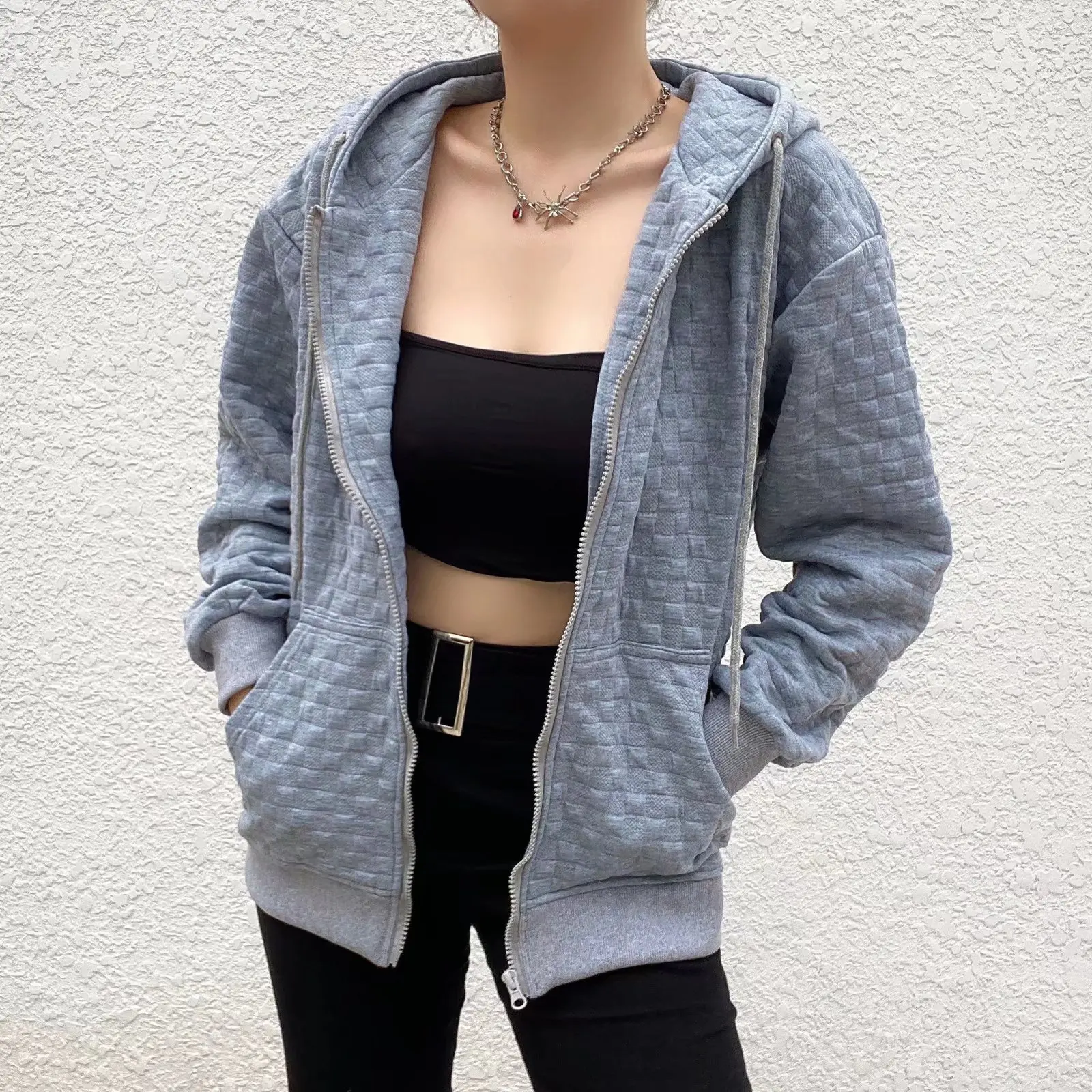 New Spring Autumn Harajuku Hooded Cardigan Design Retro Lazy Zipper Sweatshirt Women's Coat
New Spring Autumn Harajuku Hooded Cardigan Design Retro Lazy Zipper Sweatshirt Women's Coat