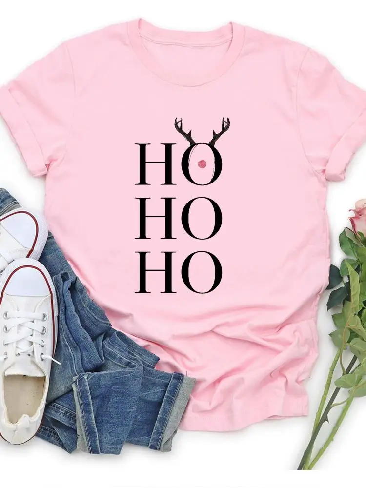 Deer Letter Sweet 90s Women Merry Christmas Fashion Female Clothing T Print Holiday New Year Casual T-shirts Graphic Tee
Deer Letter Sweet 90s Women Merry Christmas Fashion Female Clothing T Print Holiday New Year Casual T-shirts Graphic Tee