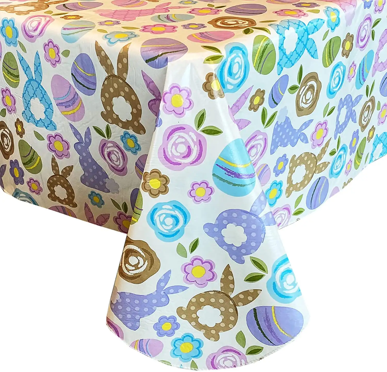 Easter Pastel Egg and Bunny Vinyl Flannel Backed Tablecloth, 52” x 70” Oblong/Rectangle
Easter Pastel Egg and Bunny Vinyl Flannel Backed Tablecloth, 52” x 70” Oblong/Rectangle