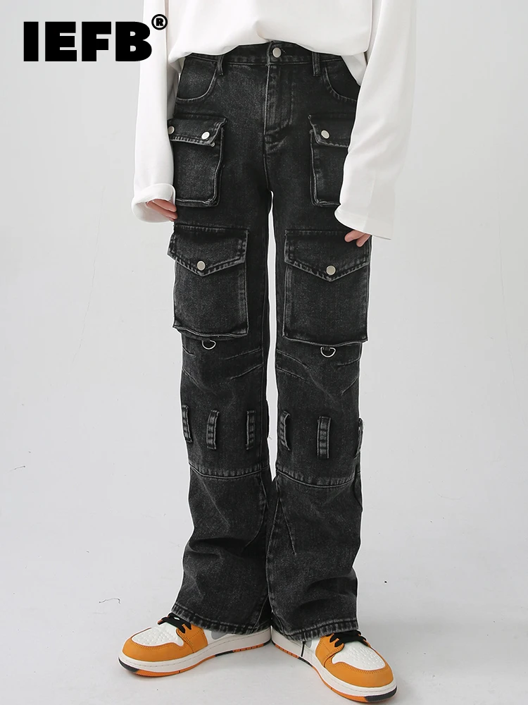 Брюки-карго IEFB мужские прямые, стирка с несколькими карманами, рабочая одежда, винтажная темная одежда, темная одежда, t 9A4599
Брюки-карго IEFB мужские прямые, стирка с несколькими карманами, рабочая одежда, винтажная темная одежда, темная одежда, t 9A4599