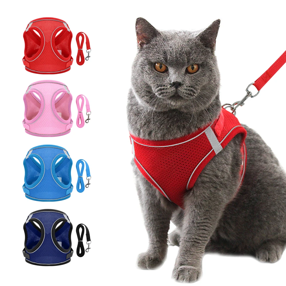 Reflective Safety Cat Harness and Leash Set Puppy Dog Harnesses Vest Pug Bulldog Chihuahua Chest Strap for Small Medium Dogs
Reflective Safety Cat Harness and Leash Set Puppy Dog Harnesses Vest Pug Bulldog Chihuahua Chest Strap for Small Medium Dogs