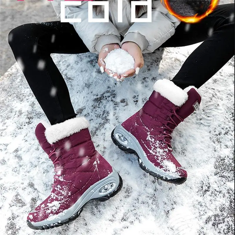 Quality Waterproof Winter Women Boots Keep Warm Mid-Calf Snow Boots Ladies Lace-up Comfortable Short Boots Outdoor Sneakers
Quality Waterproof Winter Women Boots Keep Warm Mid-Calf Snow Boots Ladies Lace-up Comfortable Short Boots Outdoor Sneakers