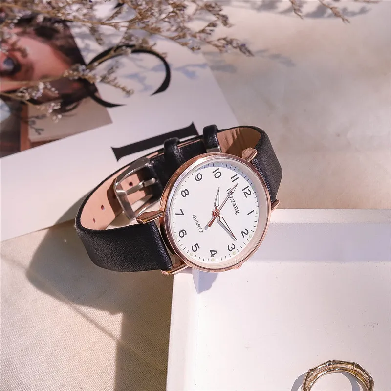 Fashion Round Quartz Stainless Digital Dial Casual Wrist Watches Leather Strap Fashionable Clock Waterproof Wristwatch for Women
Fashion Round Quartz Stainless Digital Dial Casual Wrist Watches Leather Strap Fashionable Clock Waterproof Wristwatch for Women