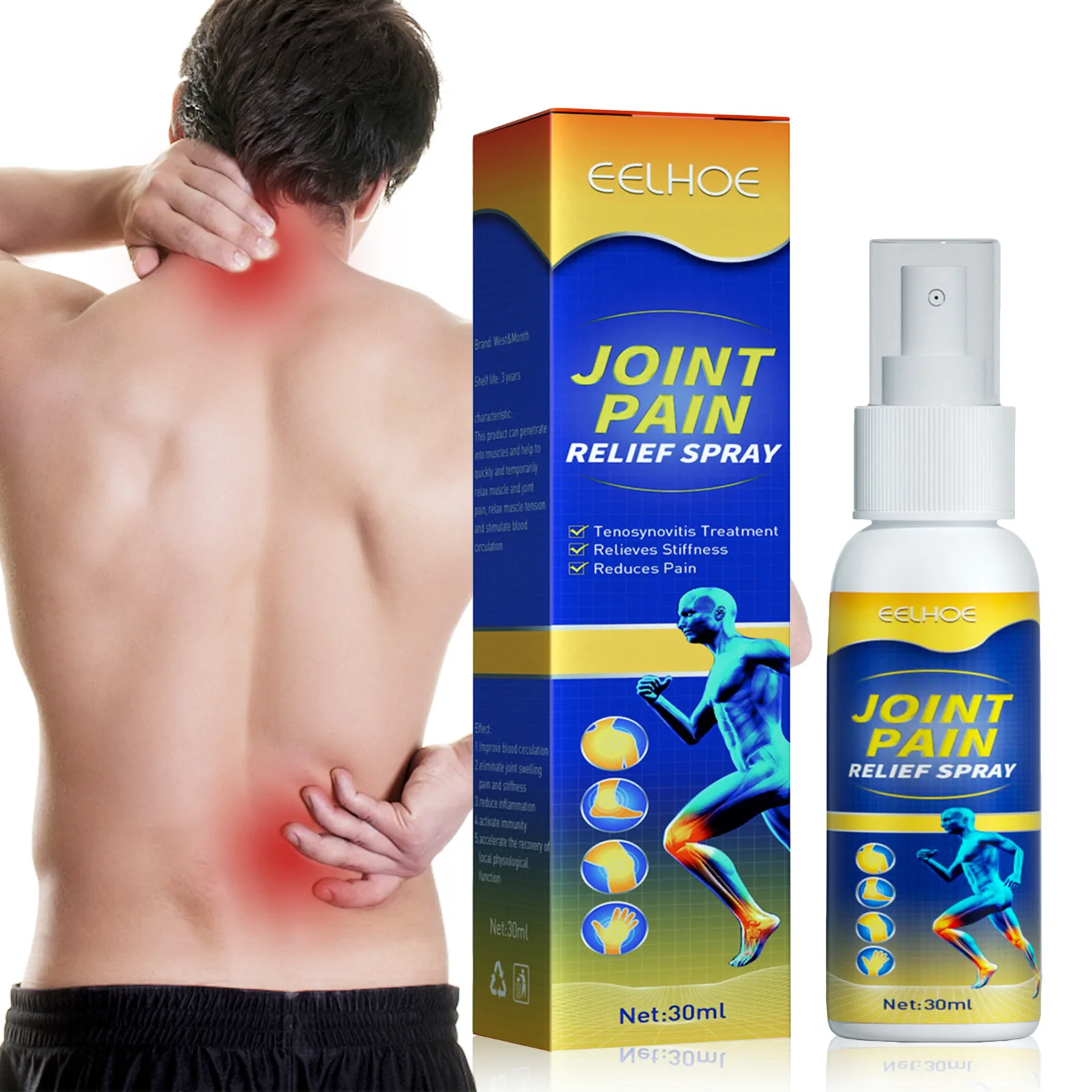 30ml Pains Relief Spray Rheumatism Arthriti Muscle Bone Portable For Sprain Knee Waist Rheumatoid Frozen Shoulder Reliving Spray
30ml Pains Relief Spray Rheumatism Arthriti Muscle Bone Portable For Sprain Knee Waist Rheumatoid Frozen Shoulder Reliving Spray