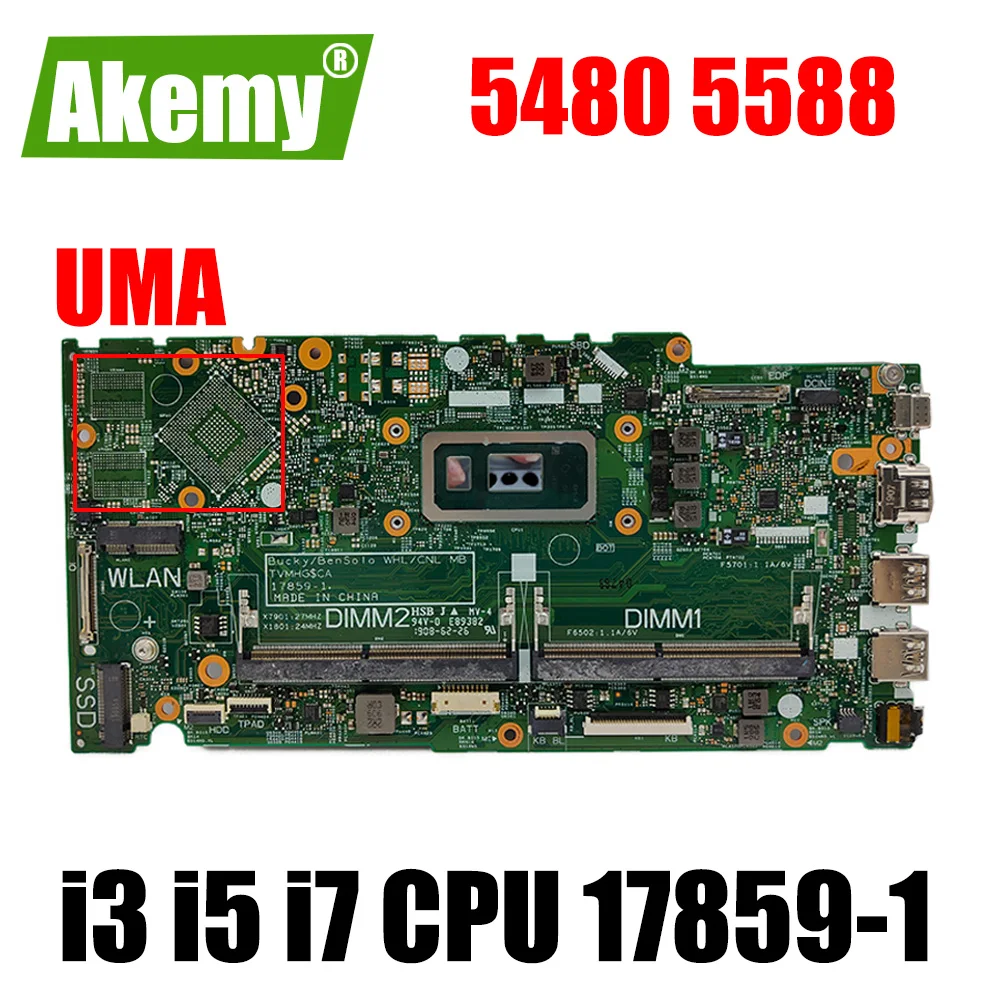 17859-1 For dell Inspiron 14 5480 5488 15 5580 Laptop Notebook Motherboard CN-0THVKF 07JT6Y Mainboard with i3 i5 i7 8th Gen CPU
17859-1 For dell Inspiron 14 5480 5488 15 5580 Laptop Notebook Motherboard CN-0THVKF 07JT6Y Mainboard with i3 i5 i7 8th Gen CPU