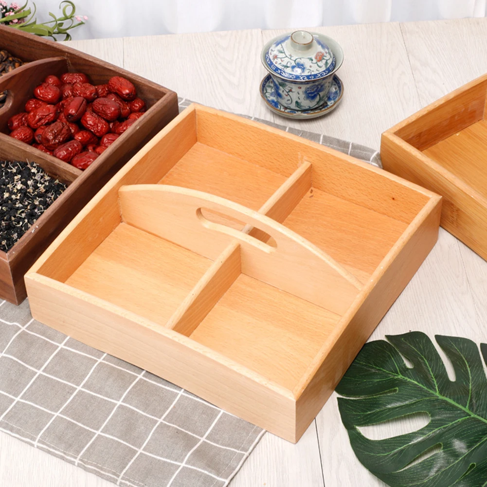 Lightweight Handheld Party 4 Grid Container Dry Fruit Box Decorative Portable Home Multifunction Candy Case Wood Moisture Proof
Lightweight Handheld Party 4 Grid Container Dry Fruit Box Decorative Portable Home Multifunction Candy Case Wood Moisture Proof