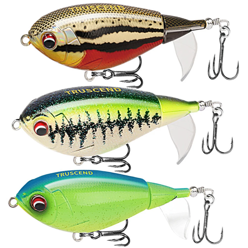 TRUSCEND Topwater Pencil Plopper Fishing Lures Suitable for Bass Catfish Walleye Pike Muskie Carp Perch Snook and More
TRUSCEND Topwater Pencil Plopper Fishing Lures Suitable for Bass Catfish Walleye Pike Muskie Carp Perch Snook and More