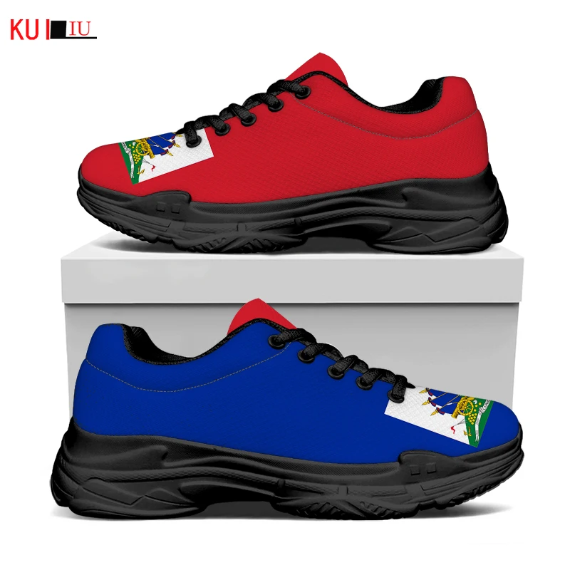 KUILIU Haiti Flag Print Women Mesh Shoes Luxury Casual Sneakers Fashion Shoes Female Lace Up Outdoor Increasing Platform Shoes
KUILIU Haiti Flag Print Women Mesh Shoes Luxury Casual Sneakers Fashion Shoes Female Lace Up Outdoor Increasing Platform Shoes